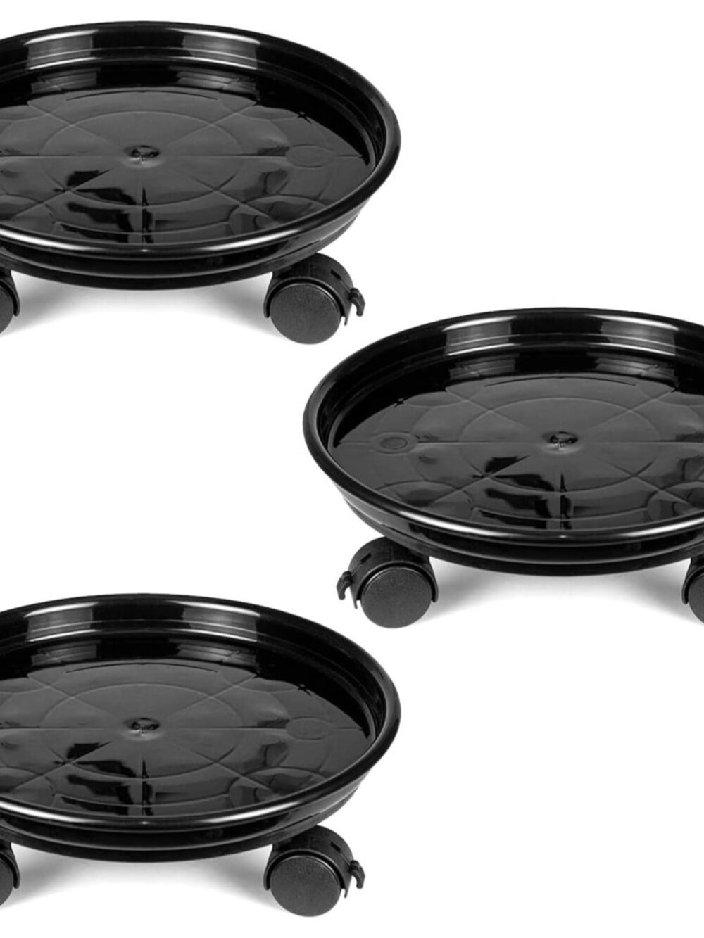 3 Pcs Plant Pallet Caddy Plant Stand Round Flower Pot Mover, Plant Pot Pallet Do